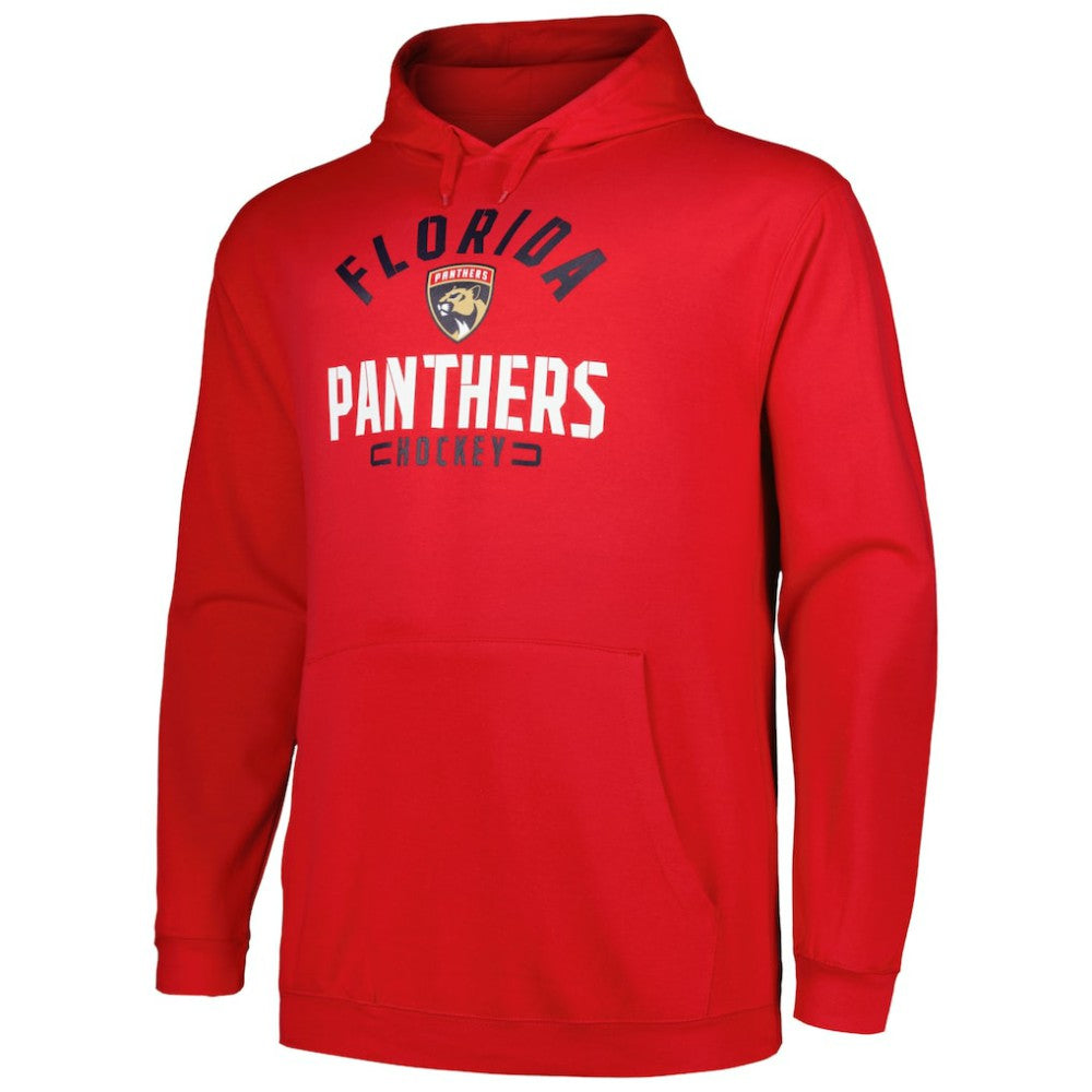 NHL Florida Panthers Profile Big & Tall Arch Over Logo Pullover Hoodie - Red