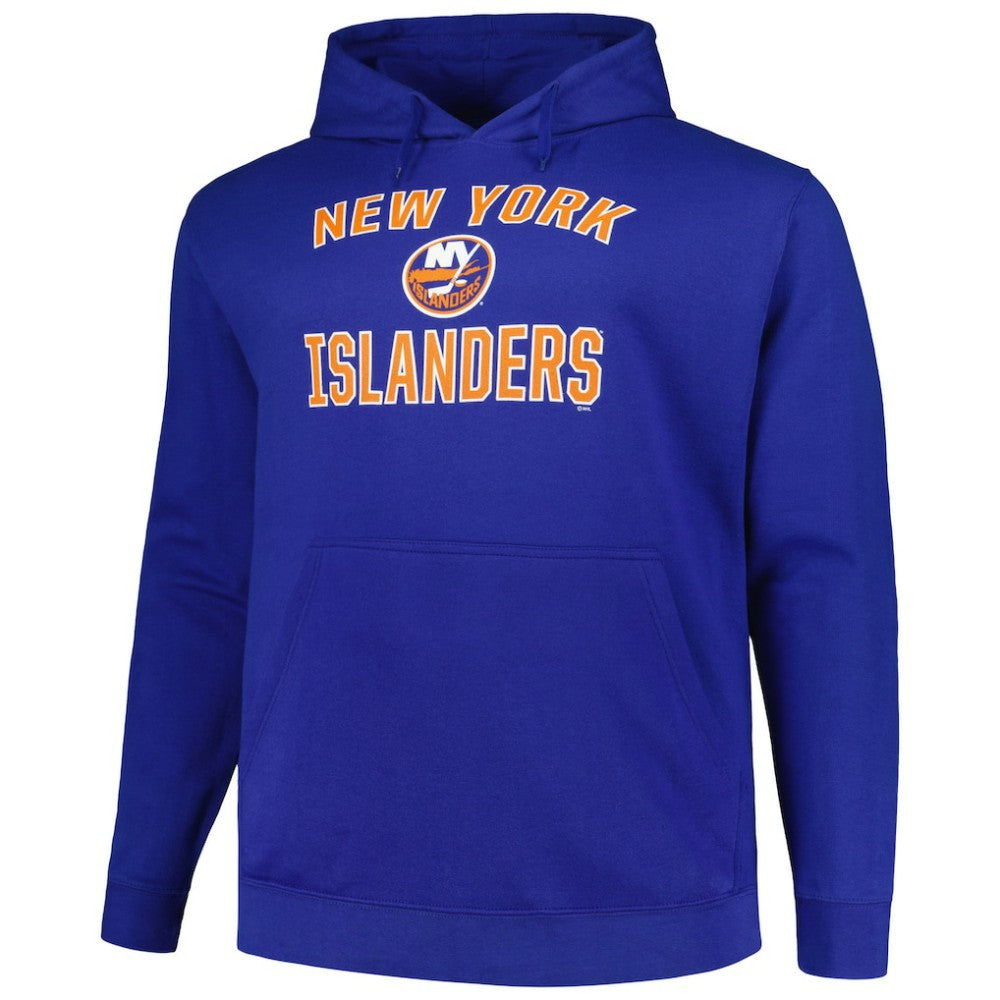 NHL New York Islanders Profile Big & Tall Arch Over Logo Pullover Hoodie - Royal