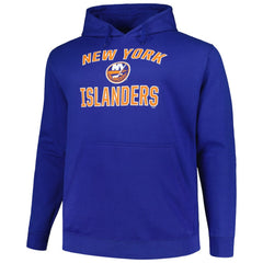 NHL New York Islanders Profile Big & Tall Arch Over Logo Pullover Hoodie - Royal