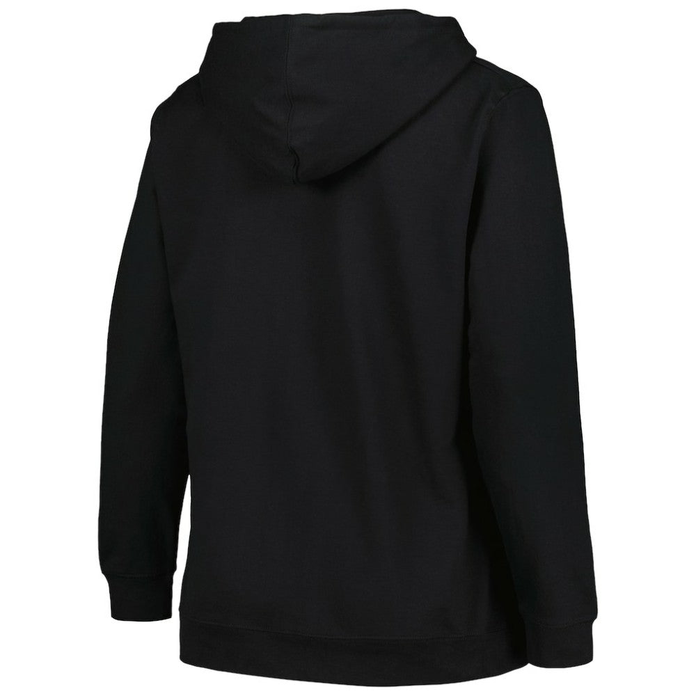 NHL Vegas Golden Knights Profile Women's Plus Size Arch Over Logo Pullover Hoodie - Black
