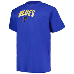 NHL St. Louis Blues Profile Big & Tall Arch Over Logo T-Shirt - Blue