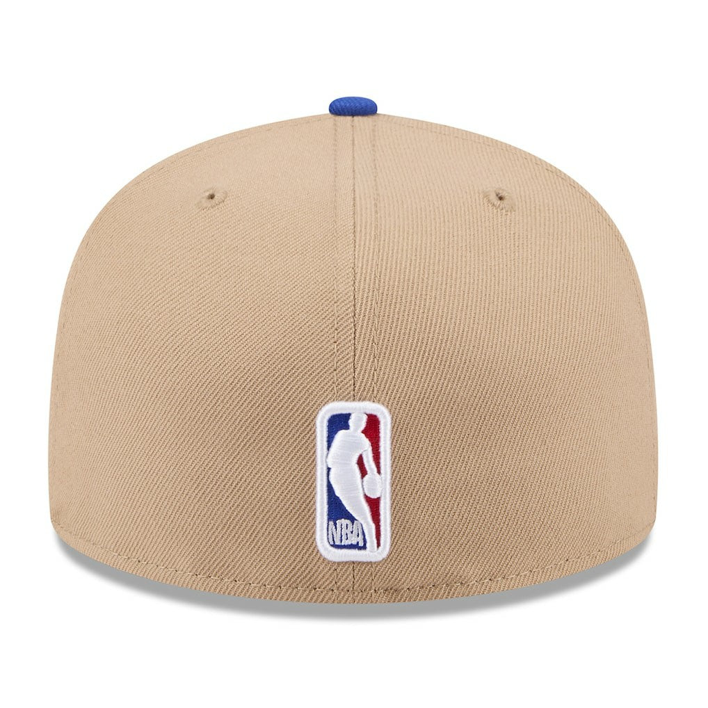 Golden State Warriors 2024 NBA Draft 59FIFTY Fitted Hat Tan/Royal