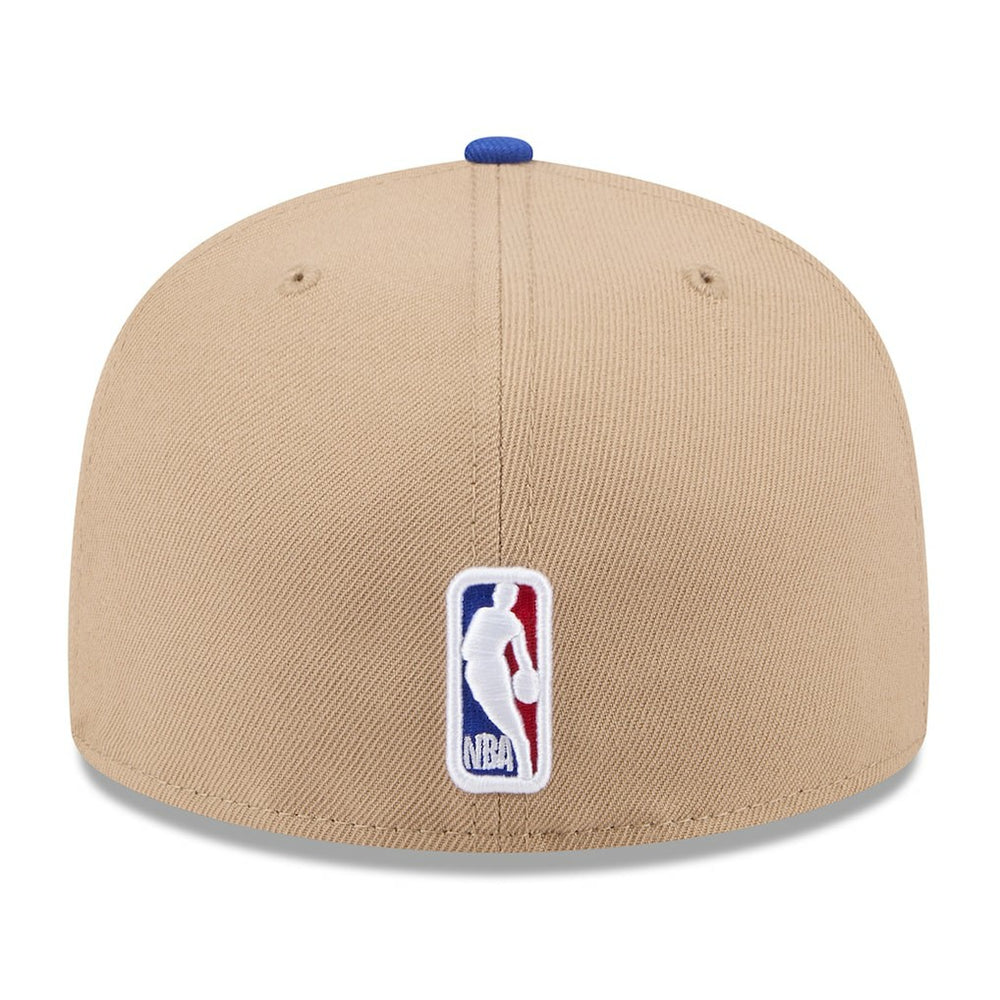 Golden State Warriors 2024 NBA Draft 59FIFTY Fitted Hat Tan/Royal