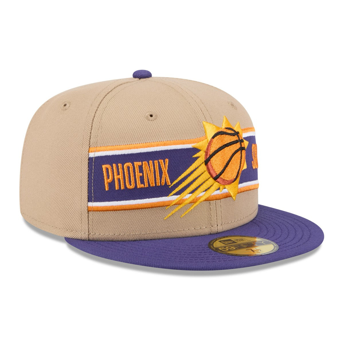 Phoenix Suns 2024 NBA Draft 59FIFTY Fitted Hat Tan/Purple