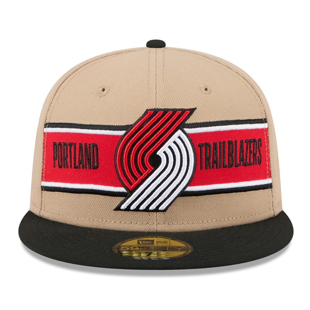 Portland Trail Blazers 2024 NBA Draft 59FIFTY Fitted Hat Tan/Black