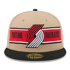 Portland Trail Blazers 2024 NBA Draft 59FIFTY Fitted Hat Tan/Black