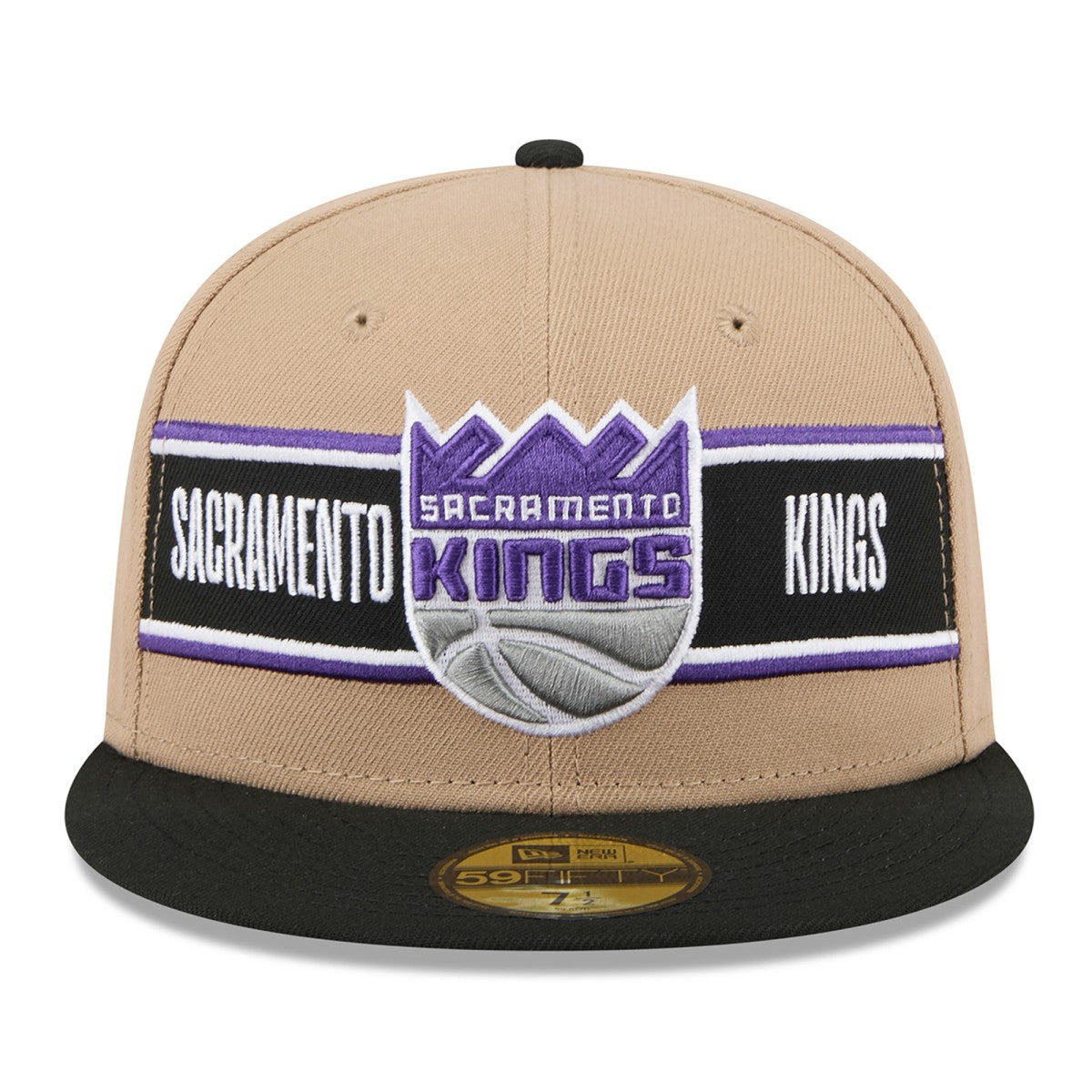 Sacramento Kings 2024 NBA Draft 59FIFTY Fitted Hat Tan/Black