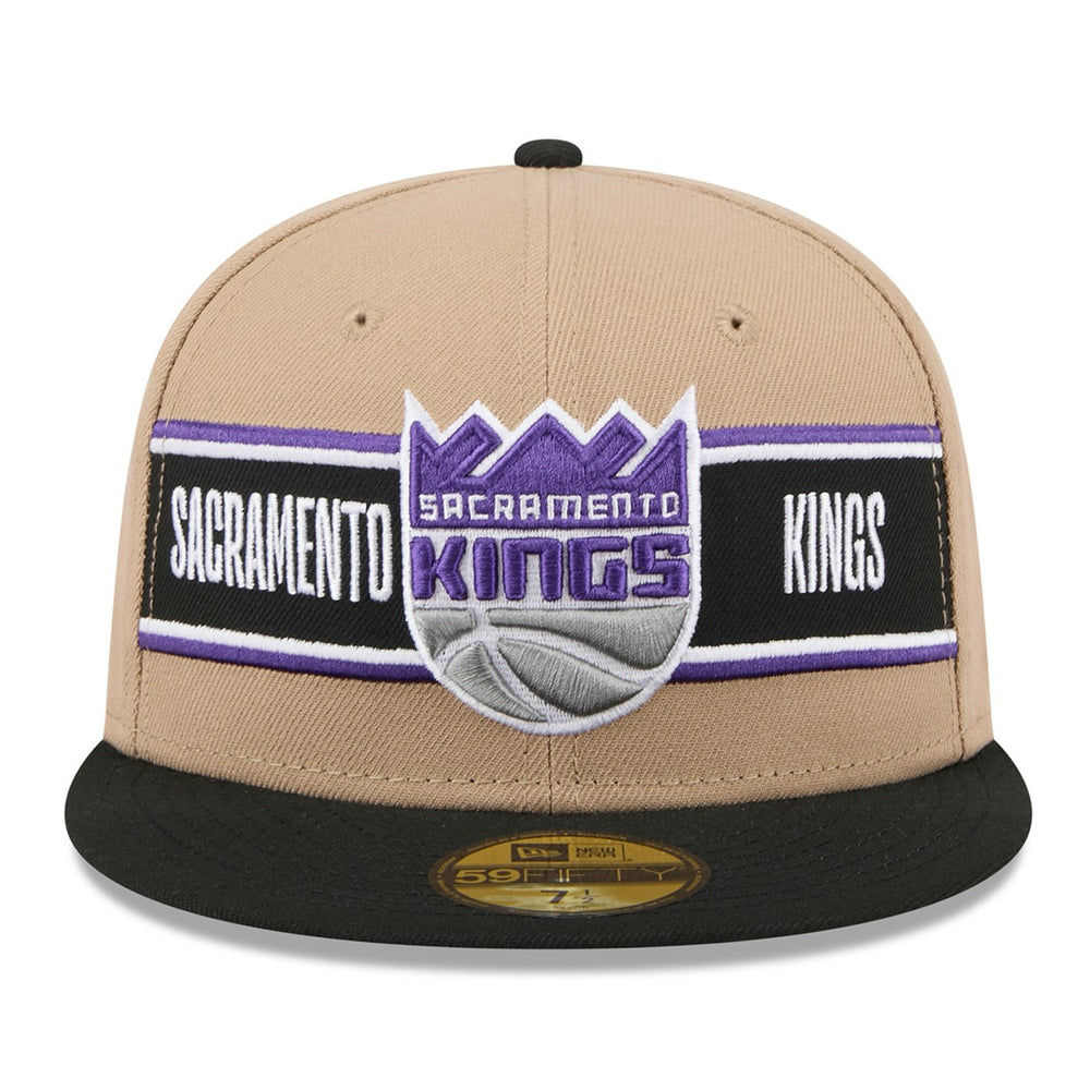 Sacramento Kings 2024 NBA Draft 59FIFTY Fitted Hat Tan/Black