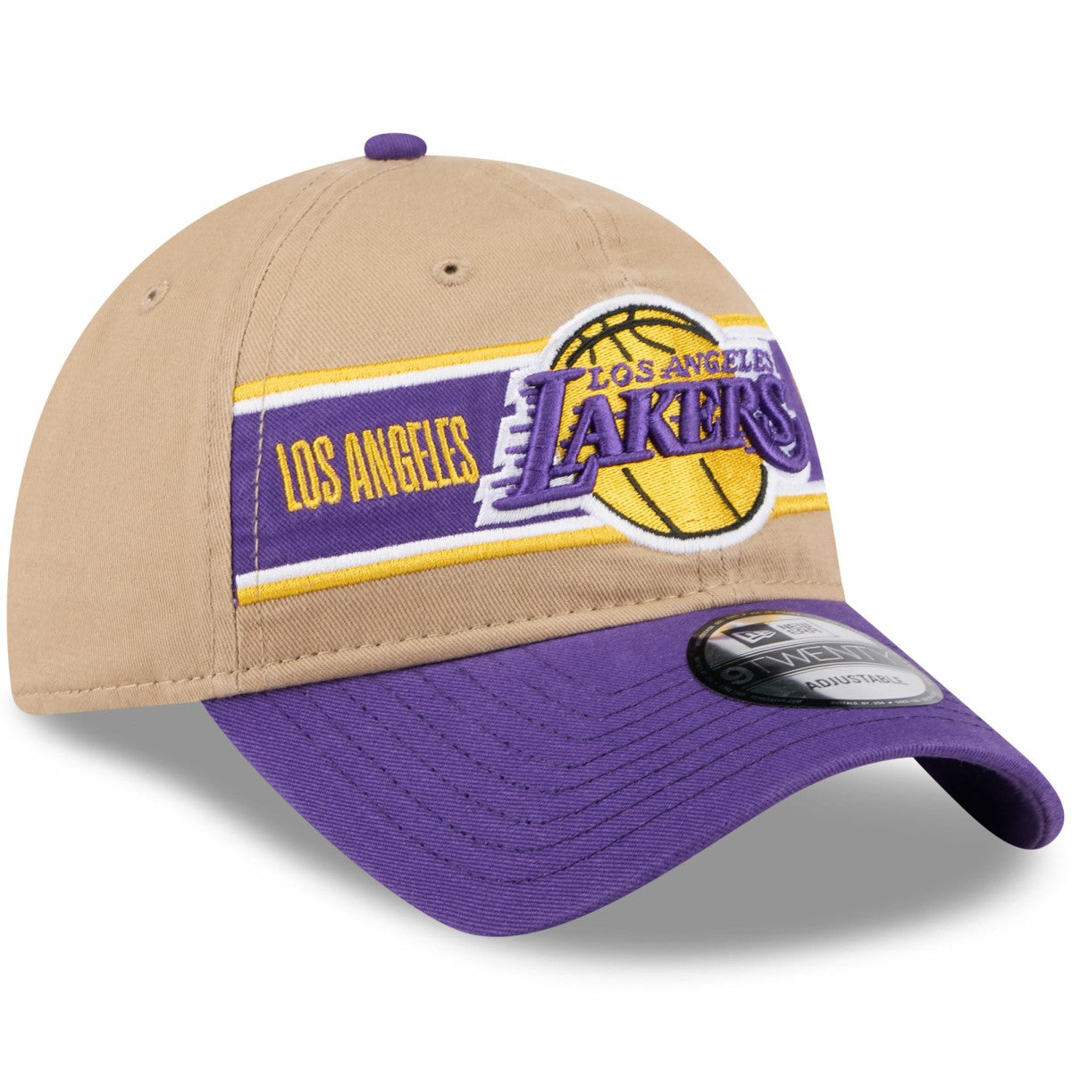 Los Angeles Lakers 2024 NBA Draft 9TWENTY Adjustable Hat Tan/Purple