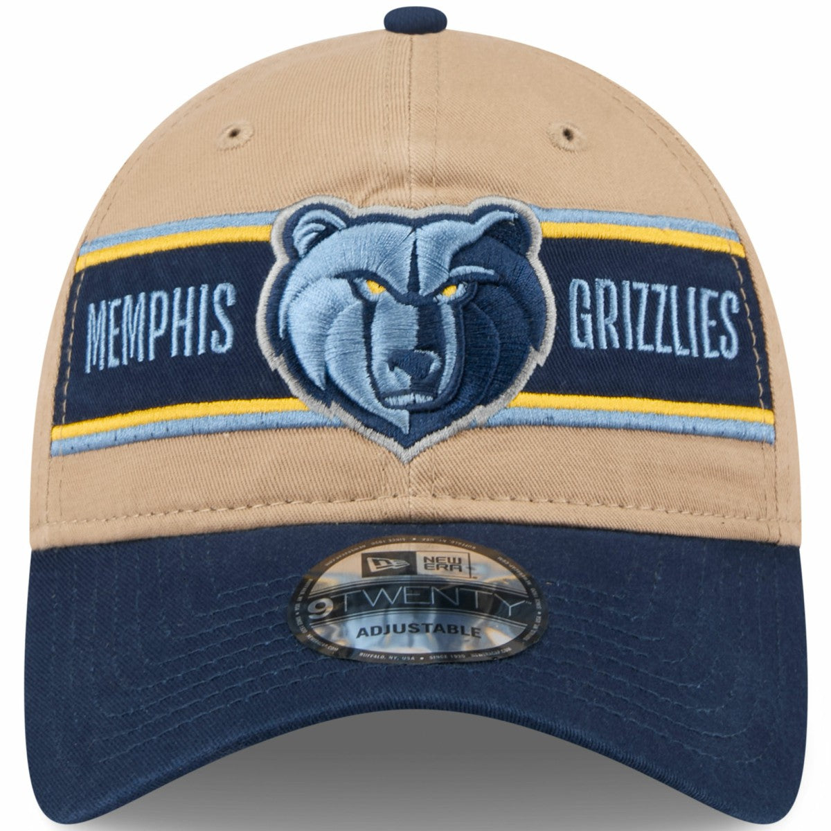 Memphis Grizzlies 2024 NBA Draft 9TWENTY Adjustable Hat Tan/Navy