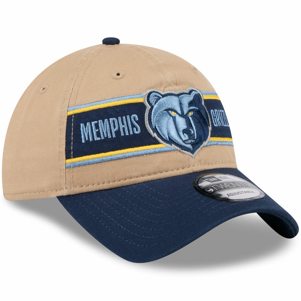 Memphis Grizzlies 2024 NBA Draft 9TWENTY Adjustable Hat Tan/Navy