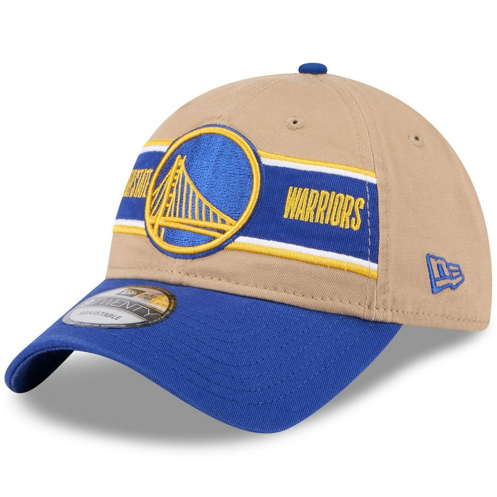 Golden State Warriors 2024 NBA Draft 9TWENTY Adjustable Hat Tan/Royal