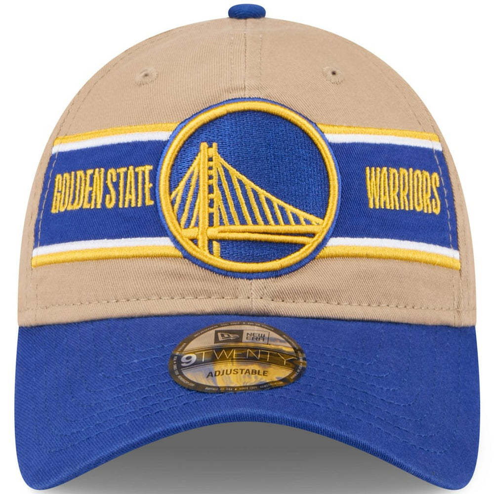 Golden State Warriors 2024 NBA Draft 9TWENTY Adjustable Hat Tan/Royal