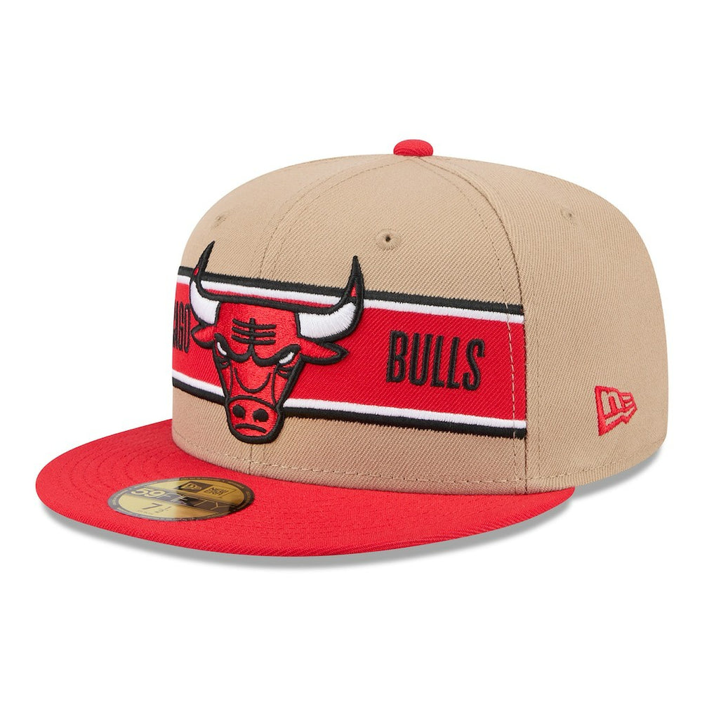 Chicago Bulls 2024 NBA Draft 59FIFTY Fitted Hat Tan/Red