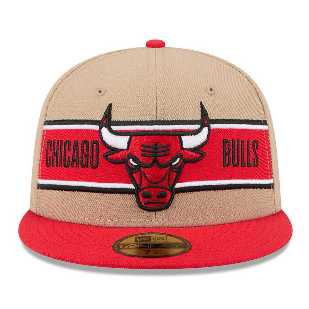 Chicago Bulls 2024 NBA Draft 59FIFTY Fitted Hat Tan/Red