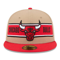 Chicago Bulls 2024 NBA Draft 59FIFTY Fitted Hat Tan/Red