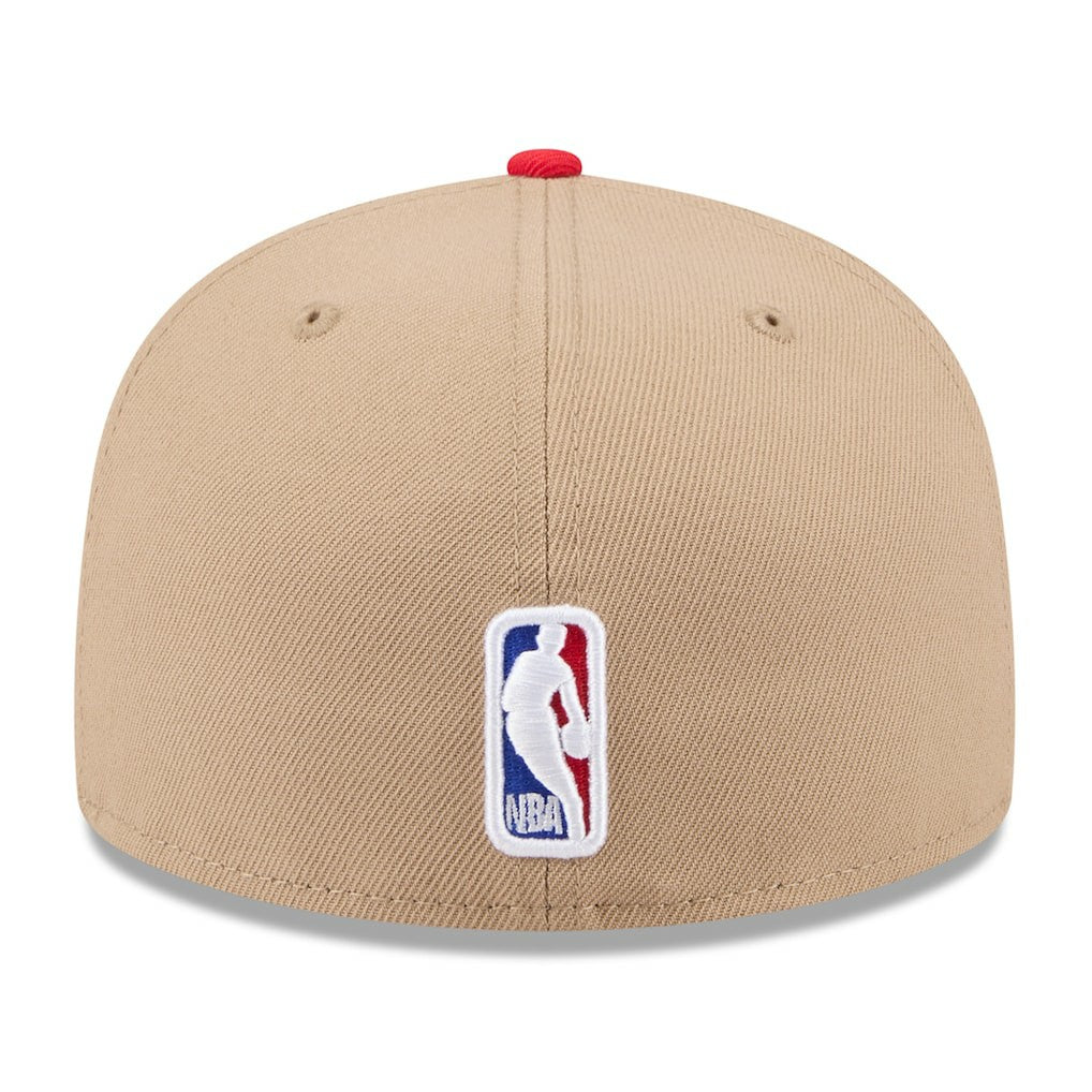 Chicago Bulls 2024 NBA Draft 59FIFTY Fitted Hat Tan/Red