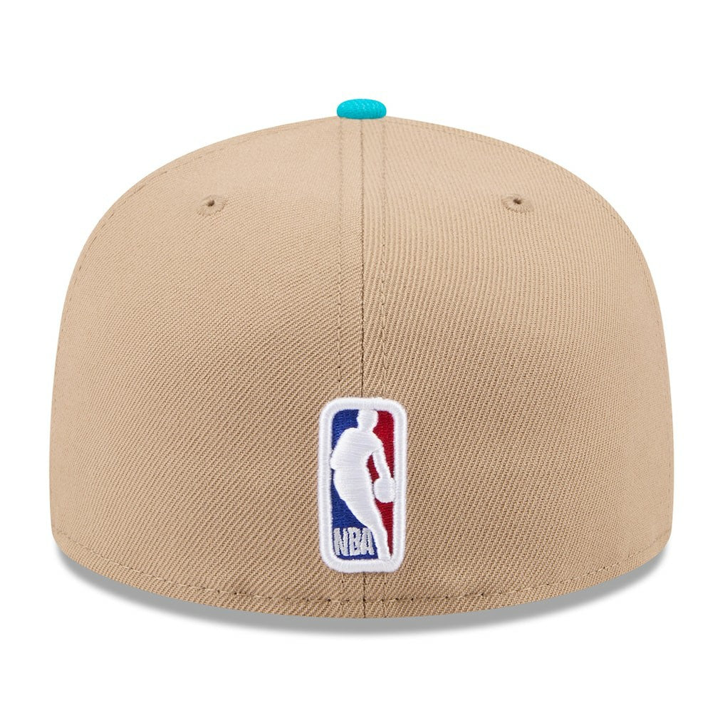 Charlotte Hornets 2024 NBA Draft 59FIFTY Fitted Hat Tan/Teal