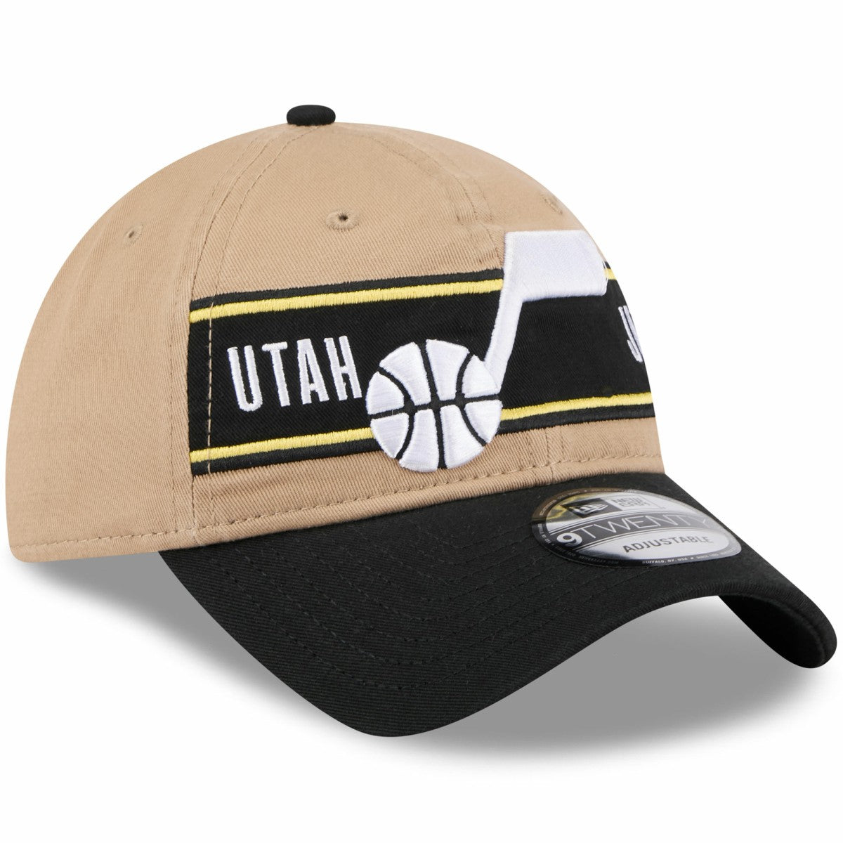 Utah Jazz 2024 NBA Draft 9TWENTY Adjustable Hat Tan/Black
