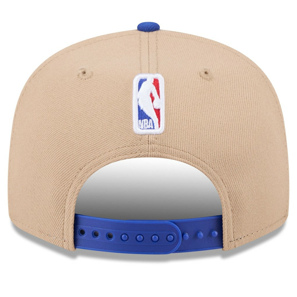 Philadelphia 76ers 2024 NBA Draft 9FIFTY Snapback Hat Tan/Royal