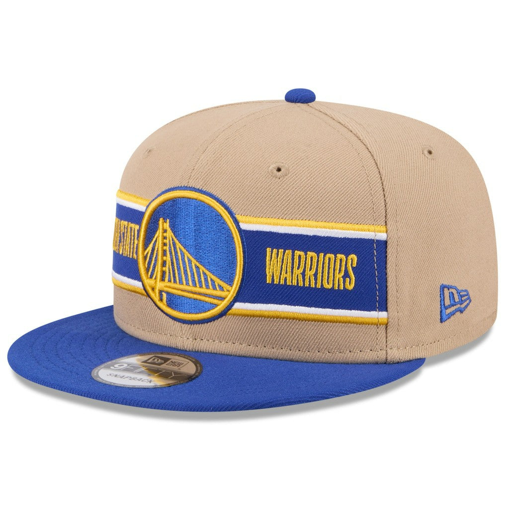 Golden State Warriors 2024 NBA Draft 9FIFTY Snapback Hat Tan/Royal