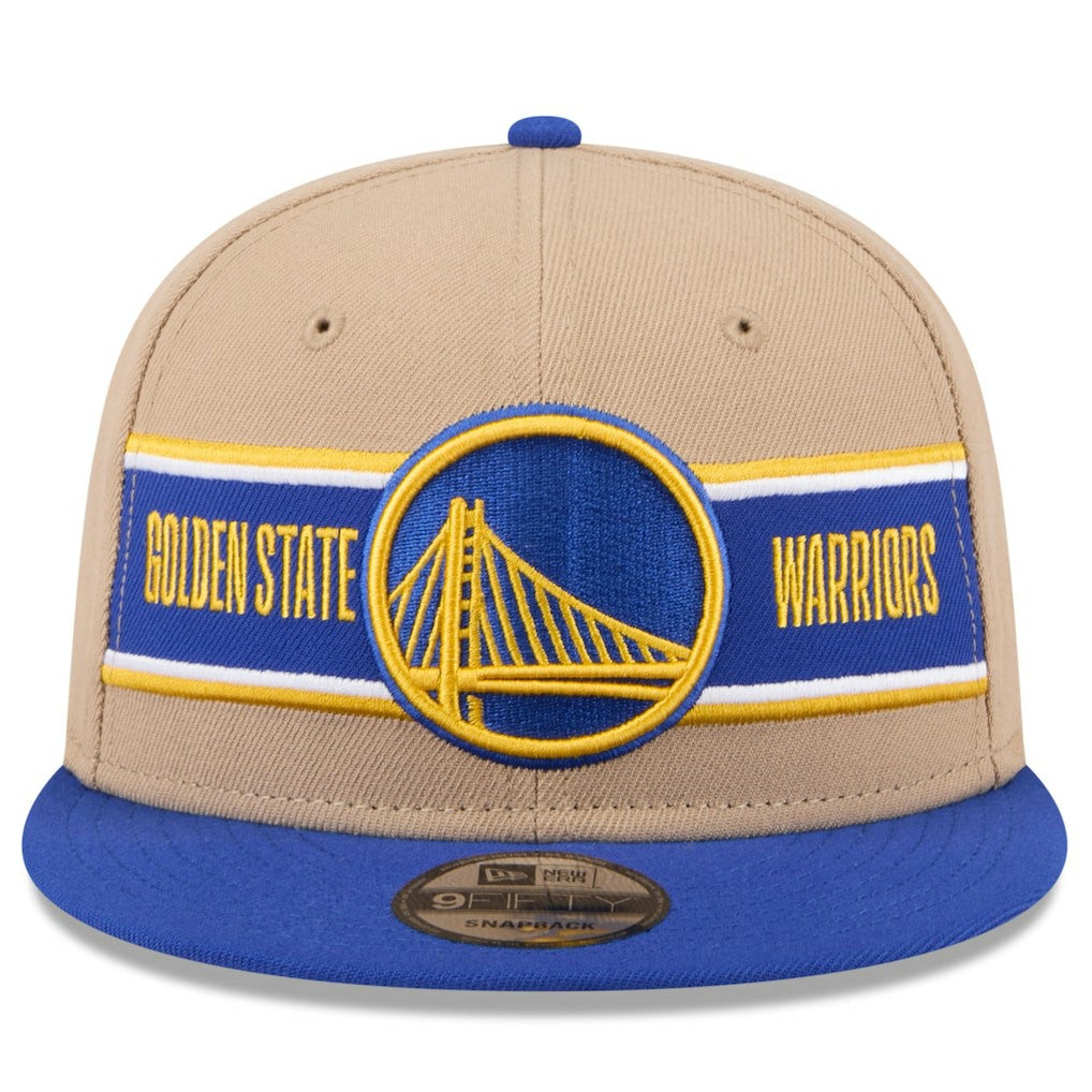 Golden State Warriors 2024 NBA Draft 9FIFTY Snapback Hat Tan/Royal