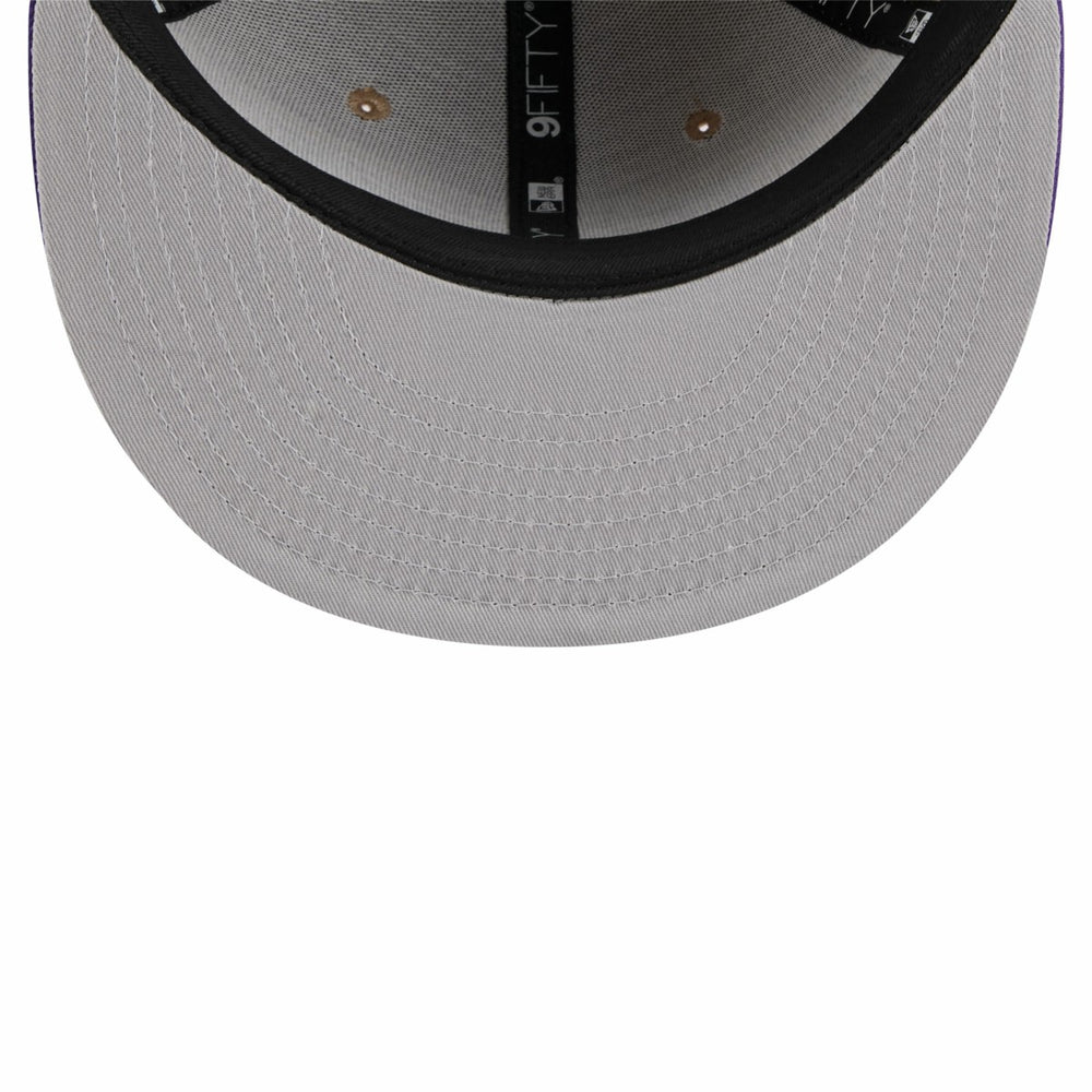 Los Angeles Lakers 2024 NBA Draft 9FIFTY Snapback Hat Tan/Purple