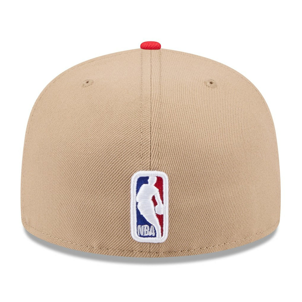 Atlanta Hawks 2024 NBA Draft 59FIFTY Fitted Hat Tan/Red