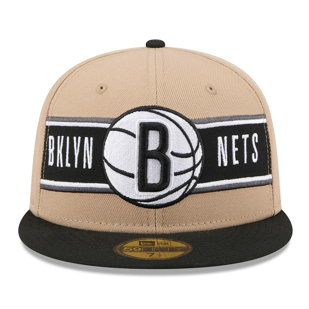 Brooklyn Nets 2024 NBA Draft 59FIFTY Fitted Hat Tan/Black