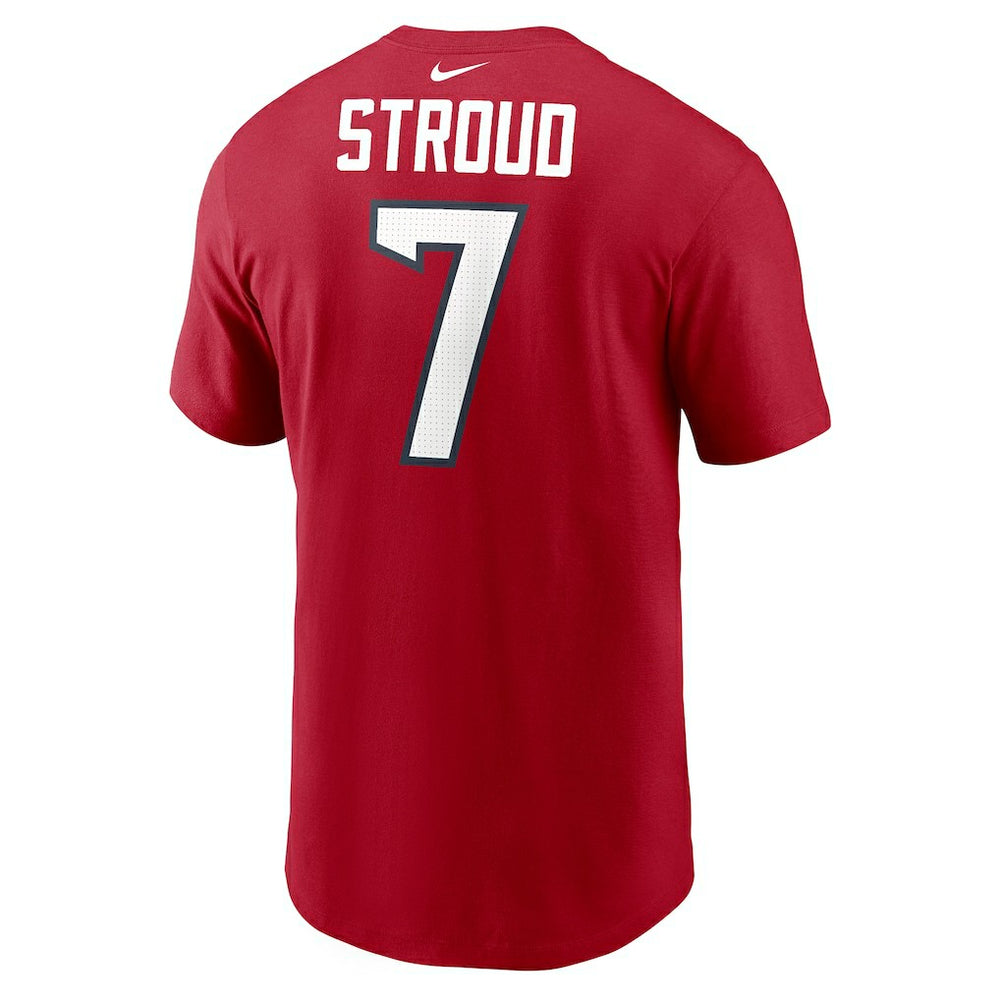 C.J. Stroud Houston Texans Player Name & Number T-Shirt Red