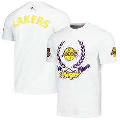 Los Angeles Lakers FISLL Unisex Heritage Crest T-Shirt White