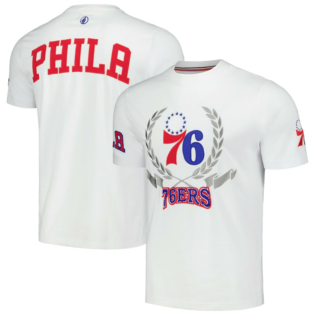 Philadelphia 76ers FISLL Unisex Heritage Crest T-Shirt White
