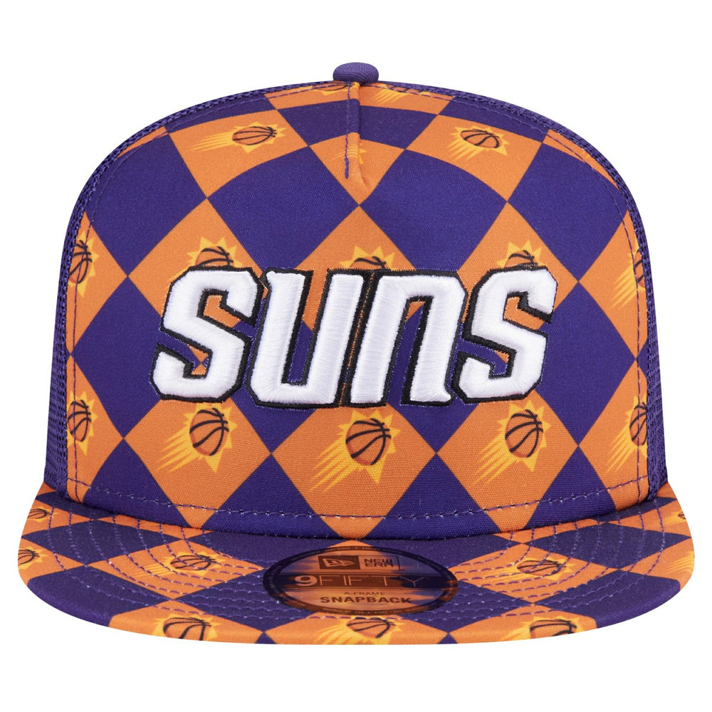 Phoenix Suns Seeing Diamonds A-Frame Trucker 9FIFTY Snapback Hat Purple