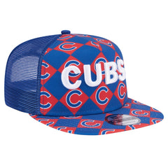 Chicago Cubs New Era Seeing Diamonds A-Frame Trucker 9FIFTY Snapback Hat - Royal Hats