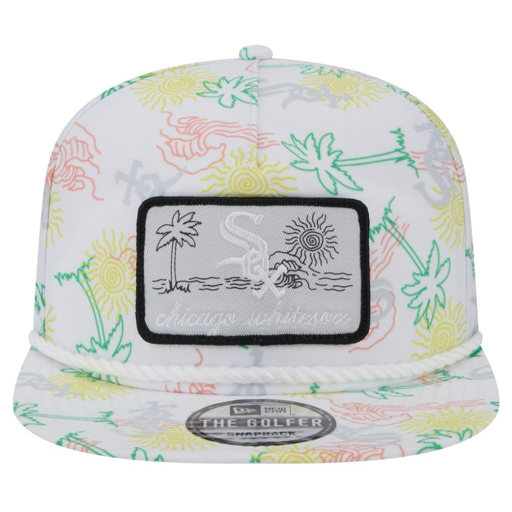Chicago White Sox New Era Islander Golfer Snapback Hat - White Hats