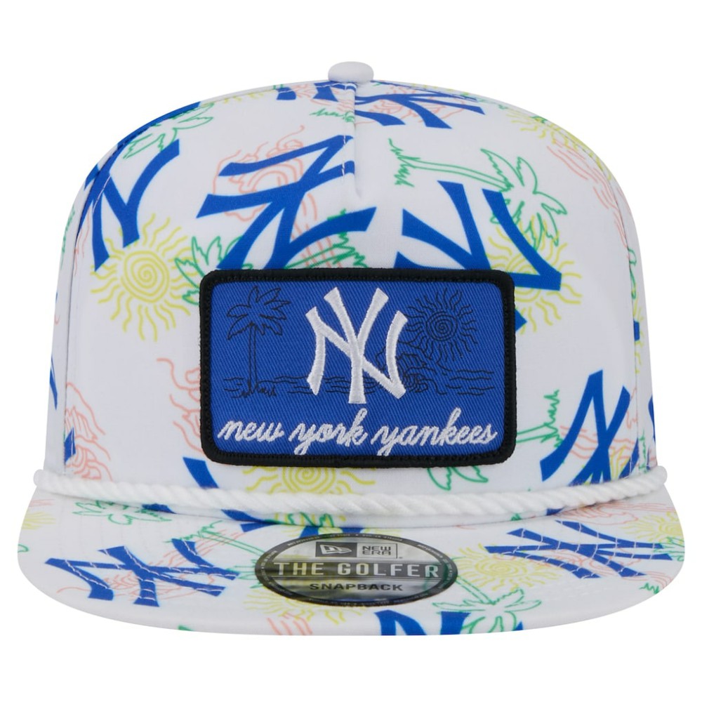 New York Yankees New Era Islander Golfer Snapback Hat - White Hats