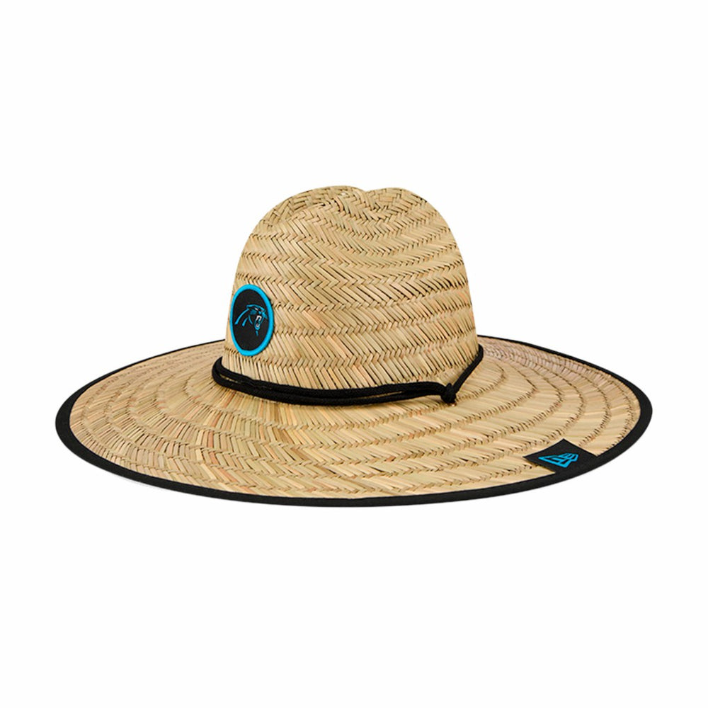 Carolina Panthers New Era NFL Training Camp Straw Lifeguard Hat Natural