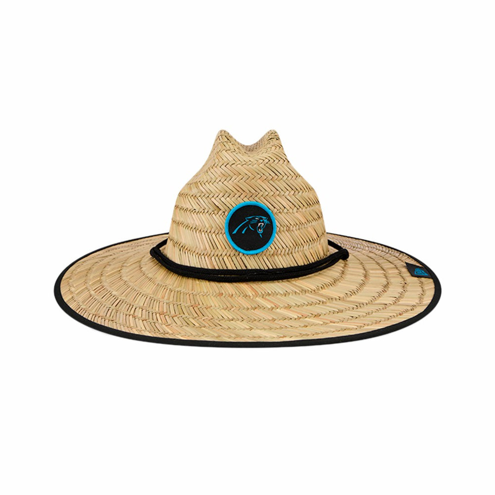 Carolina Panthers New Era NFL Training Camp Straw Lifeguard Hat Natural