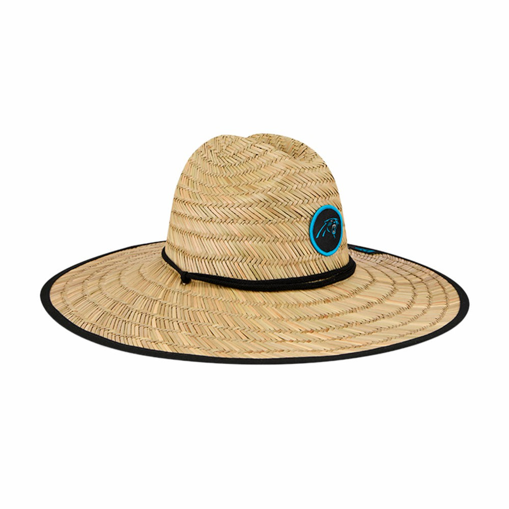 Carolina Panthers New Era NFL Training Camp Straw Lifeguard Hat Natural