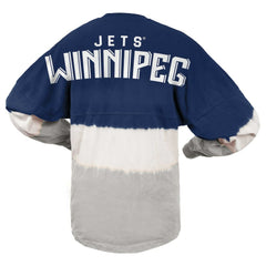 NHL Winnipeg Jets Fanatics Women's Ombre Long Sleeve T-Shirt - Blue/Gray