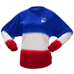 NHL New York Rangers Fanatics Women's Ombre Long Sleeve T-Shirt - Blue/Red