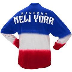 NHL New York Rangers Fanatics Women's Ombre Long Sleeve T-Shirt - Blue/Red