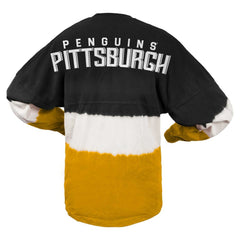 NHL Pittsburgh Penguins Fanatics Women's Ombre Long Sleeve T-Shirt - Black/Gold