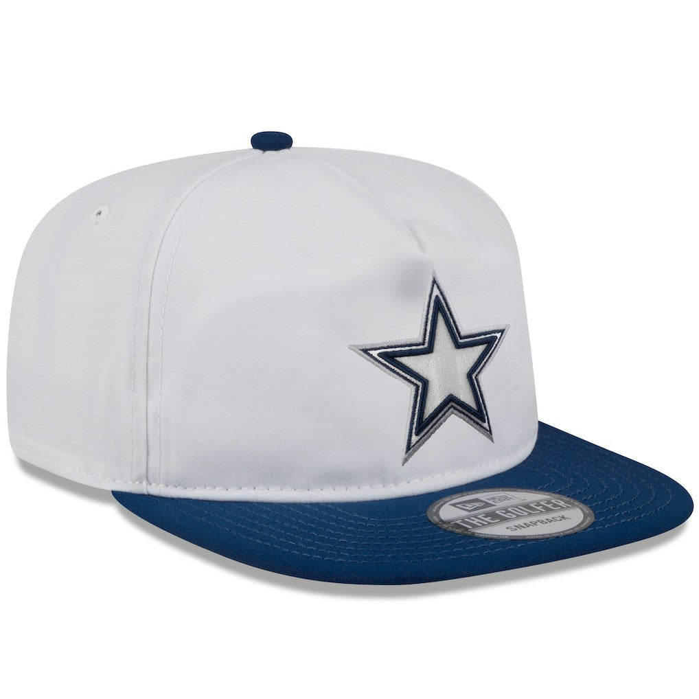 Dallas Cowboys New Era 2024 NFL Training Camp Golfer Snapback Hat White/Navy