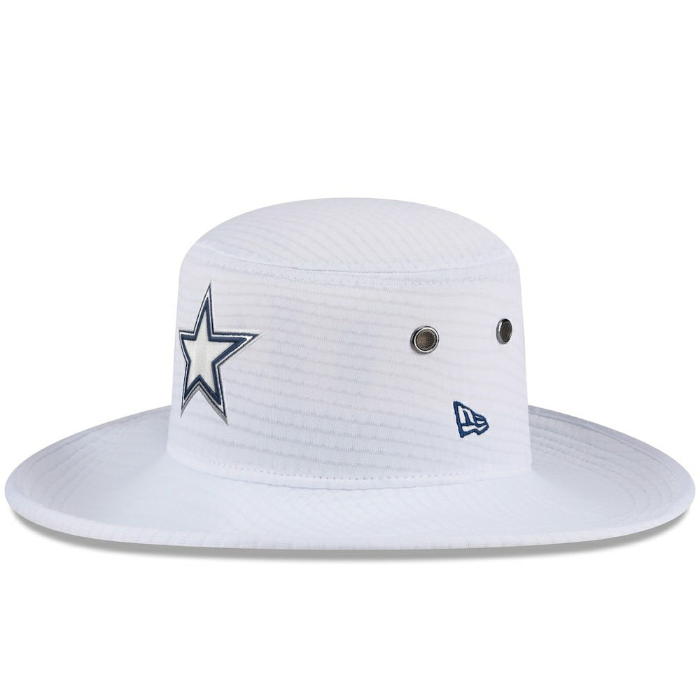 Dallas Cowboys New Era 2024 NFL Training Camp Panama Bucket Hat White