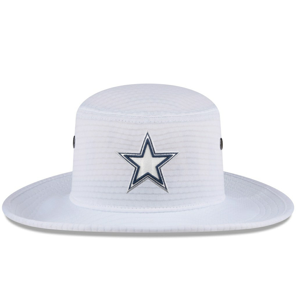 Dallas Cowboys New Era 2024 NFL Training Camp Panama Bucket Hat White