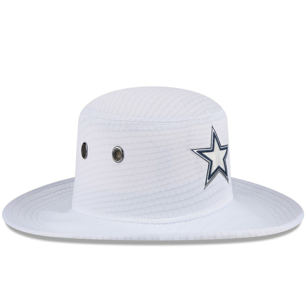 Dallas Cowboys New Era 2024 NFL Training Camp Panama Bucket Hat White