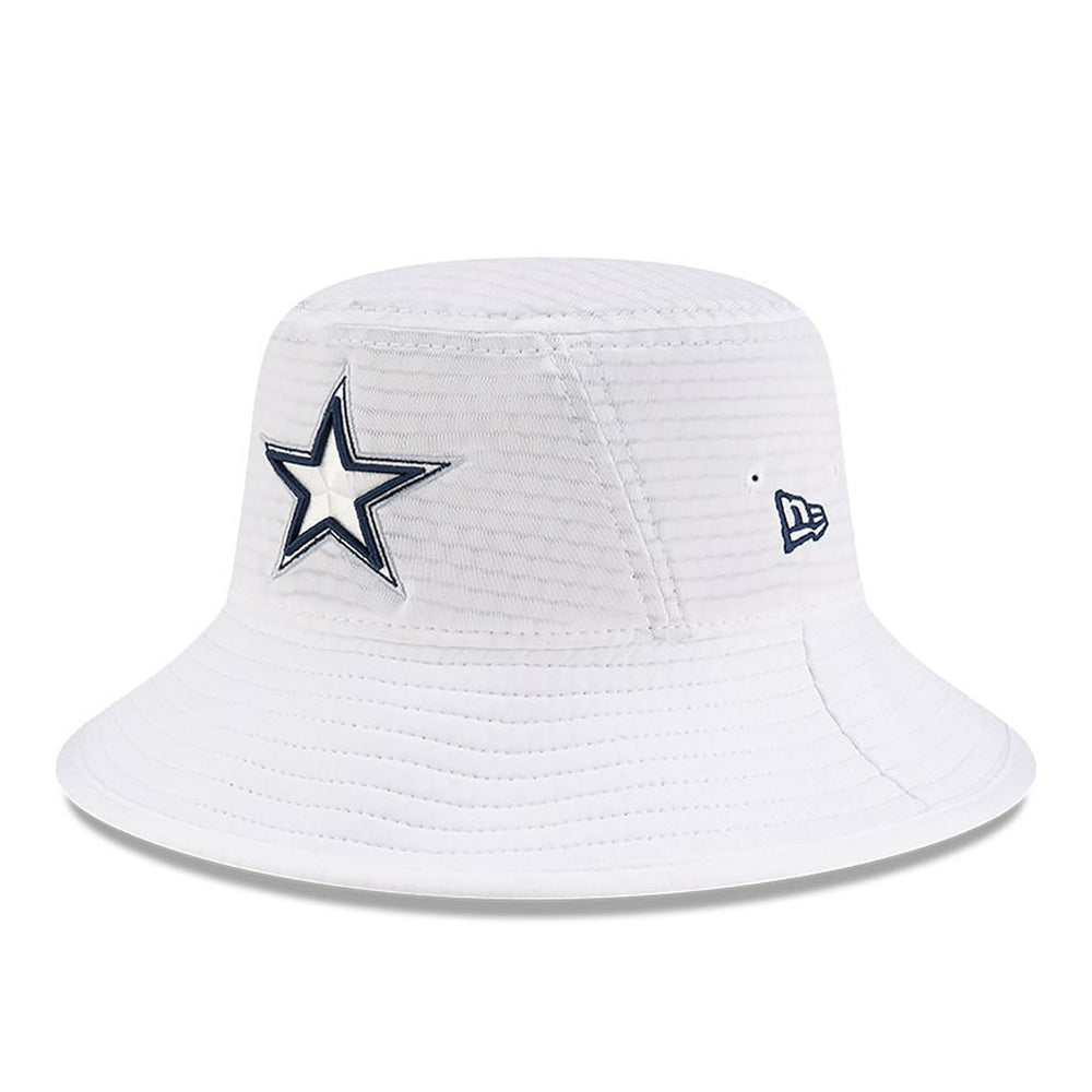 Dallas Cowboys New Era 2024 NFL Training Camp Stretch Bucket Hat White