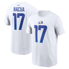 Puka Nacua Los Angeles Rams Player Name & Number T-Shirt White