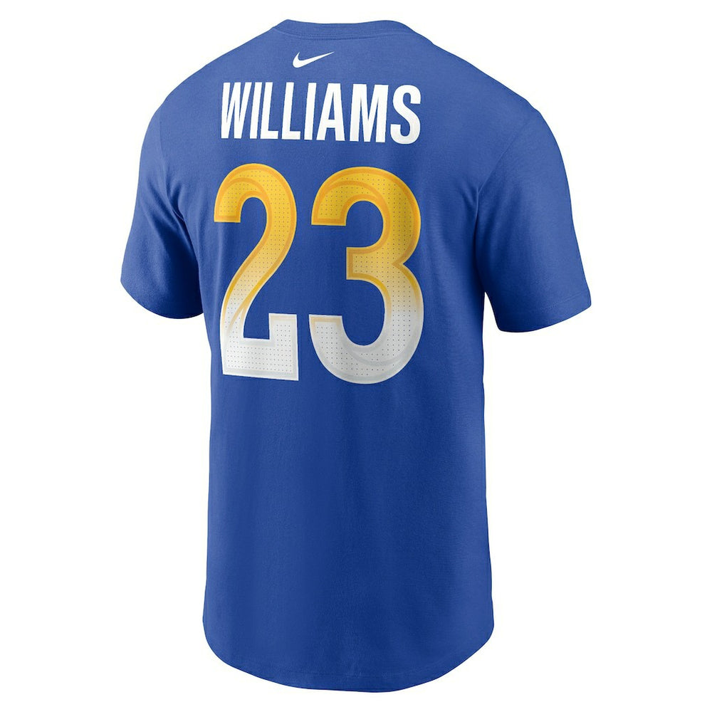 Kyren Williams Los Angeles Rams Player Name & Number T-Shirt Royal